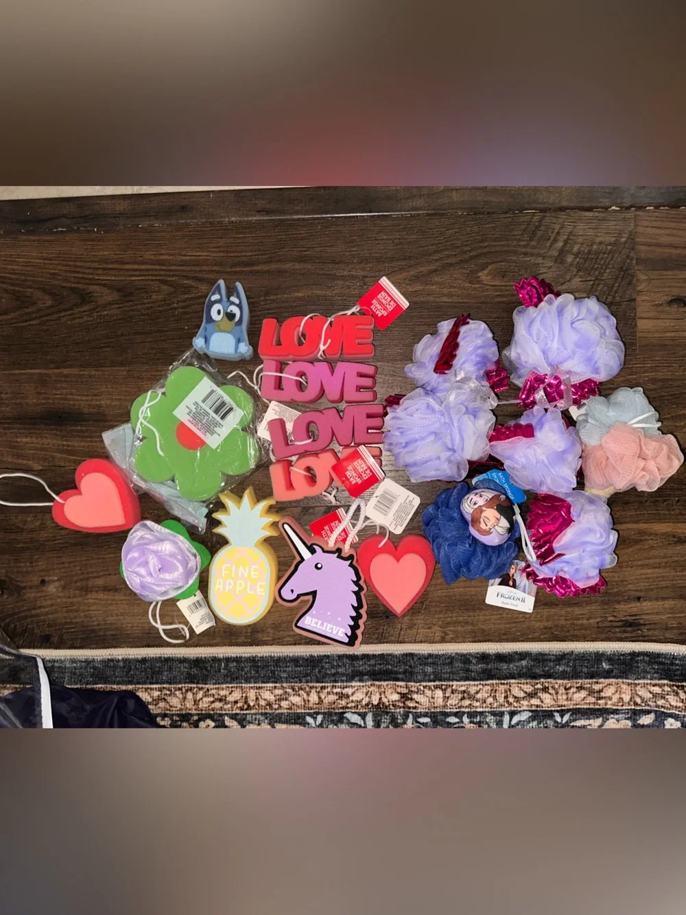 Assorted bath sponges variety pack
